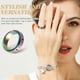 thumbnail image 2 of BRIGHTFUFU Anillo giratorio de titanio con forma de luna y estrella para mujer, ideal para adolescentes., 2 of 7