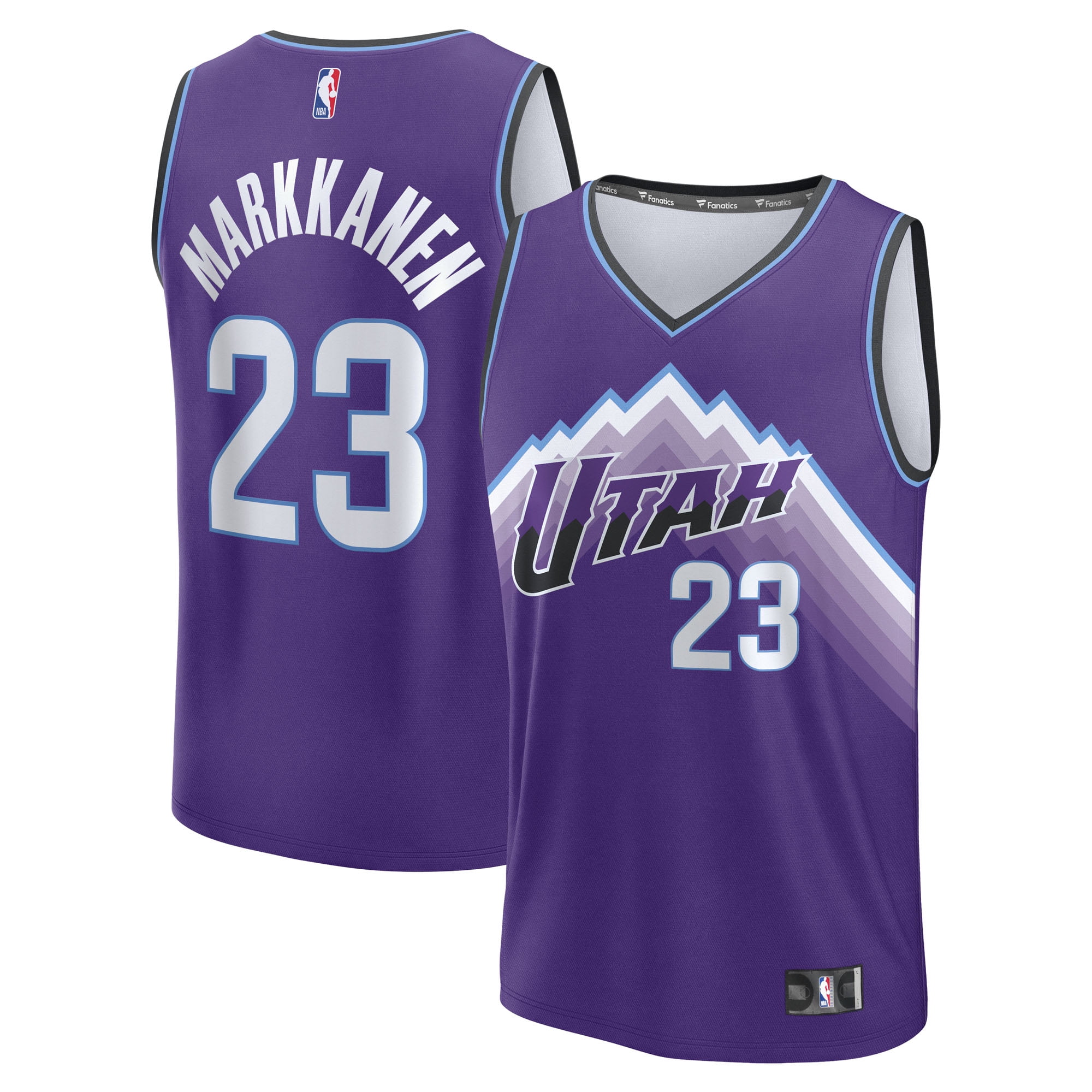 Men's Fanatics Lauri Markkanen Purple Utah Jazz Fast Break Replica Jersey - Icon Edition