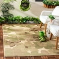 thumbnail image 2 of SAFAVIEH Courtyard Qendro Floral Indoor/Outdoor Area Rug, Terra Natural/Brown, 5'3" x 7'7", 2 of 5