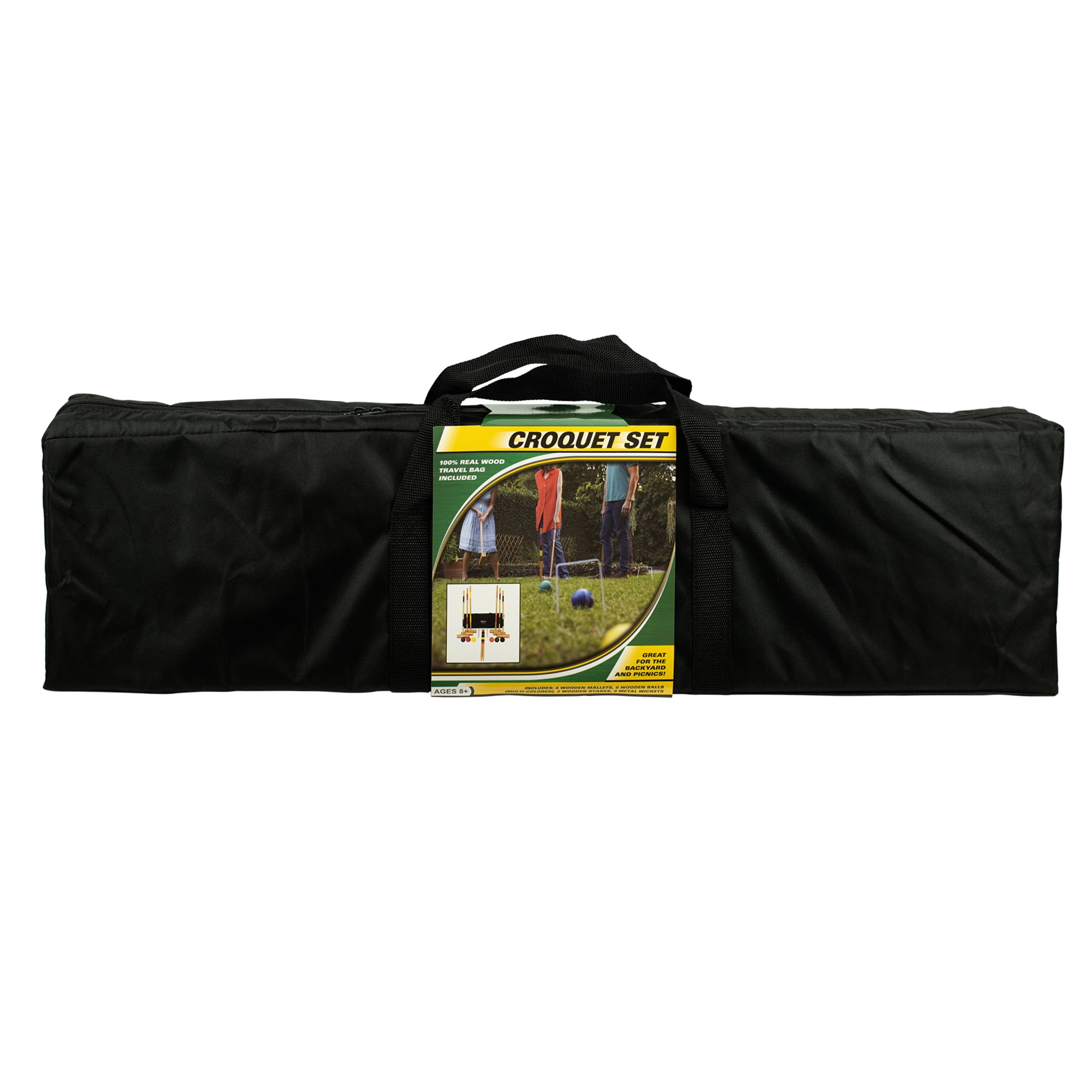 Gener8 Wood 6 Player Croquet Lawn Game Set (24 Pieces)