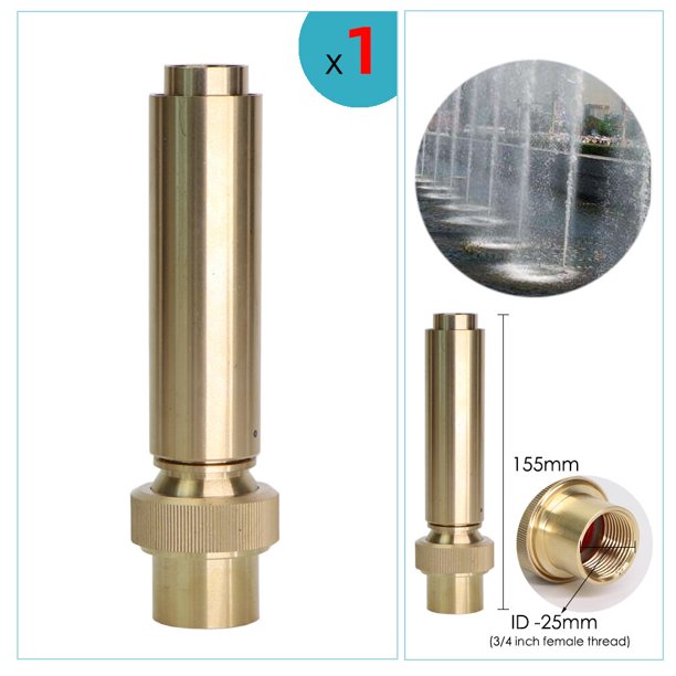 1PC Durable Brass Fountain Nozzles Sprinklers Garden Pond Rotating Copper Nozzles Head for Outdoor Park Water Ornaments He Qiyong unisex