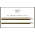 thumbnail image 2 of Exclusive Home Topper Double Curtain Rod and Finial Set, Gold, 36"-72", 2 of 5