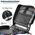thumbnail image 4 of FORMRS Zipper Binder with Shoulder Strap 2-inch Ring 500 Sheet Capacity File Bag, Pink and Purple Flowers, 4 of 5