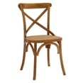 thumbnail image 2 of Hawthorne Collections Elm Wood Walnut Dining Side Chair Modern 34.5"H x 39"W x 21"D Assembled, 2 of 7