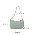 thumbnail image 3 of Franhais Women Shoulder Bag, Chain Purse Large Capacity Zipper Closure Small Shoulder Bag for Casual Daily, 3 of 9