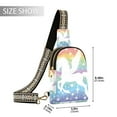 thumbnail image 2 of Rainbow Or Unicorn and Stars Crossbody Bags Backpack Chest Bag Shoulder Bag Waist Bag for Outdoor Travel Hiking Fitness Cycling, 2 of 7