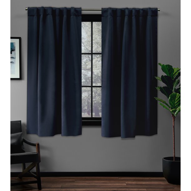 Exclusive Home Curtains Sateen Twill Woven Room Darkening Blackout