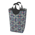 thumbnail image 1 of DouZhe 50L Rectangular Laundry Basket, Damask Colorful Leaves Prints Waterproof Foldable Laundry Hamper with Aluminum Handles, 1 of 6