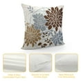 thumbnail image 4 of COMIO  Brown Dahlia Pillow Cover Gray Coffee Colored Throw Pillow Covers Spring Summer Geometric Floral Line Cushion Cases for Sofa Bed Living Room,, 4 of 5