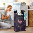 thumbnail image 6 of Laundry Basket Collapsible Laundry Basket Hamper with Handles for Dorm Clothes Toy Storage Ancient Symbol Pattern, 6 of 7