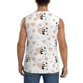 thumbnail image 4 of Fotbe Heart Panda Men's Camiseta sin Mangas Estampada para Hombres, Playera Casual para Gimnasio, Entrenamiento, Playa-Medium, 4 of 7