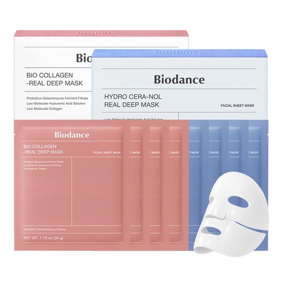 Set de mascarillas faciales BIODANCE Bio-Collagen y Ceramide Duo
