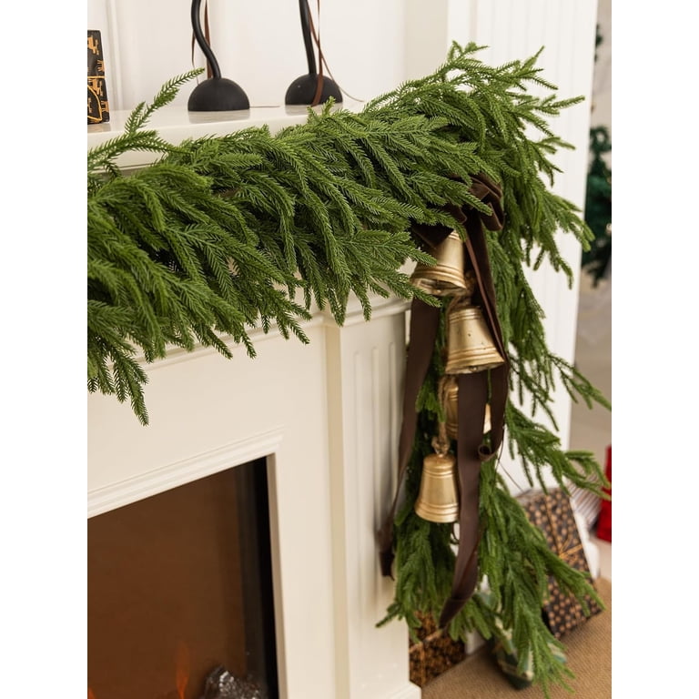 Guirlande De Pin Réaliste Pour Noël - Décoration Intérieur/extérieur, Toucher Naturel, Longue Durée