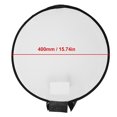 thumbnail image 3 of FlyFlise Portable 400mm Round Softbox Speedlight Round Flash Light Foldable Soft Flash Light Diffuser, 3 of 7