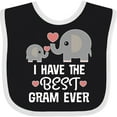 thumbnail image 3 of Inktastic Best Gram Ever Grandchild Boys or Girls Baby Bib, 3 of 4