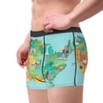 thumbnail image 3 of Kdxio Men's Boxer Briefs with USA Tourist Map With Famous Landmarks Print - Comfortable and Breathable Underwear for Everyday Wear, 3 of 7
