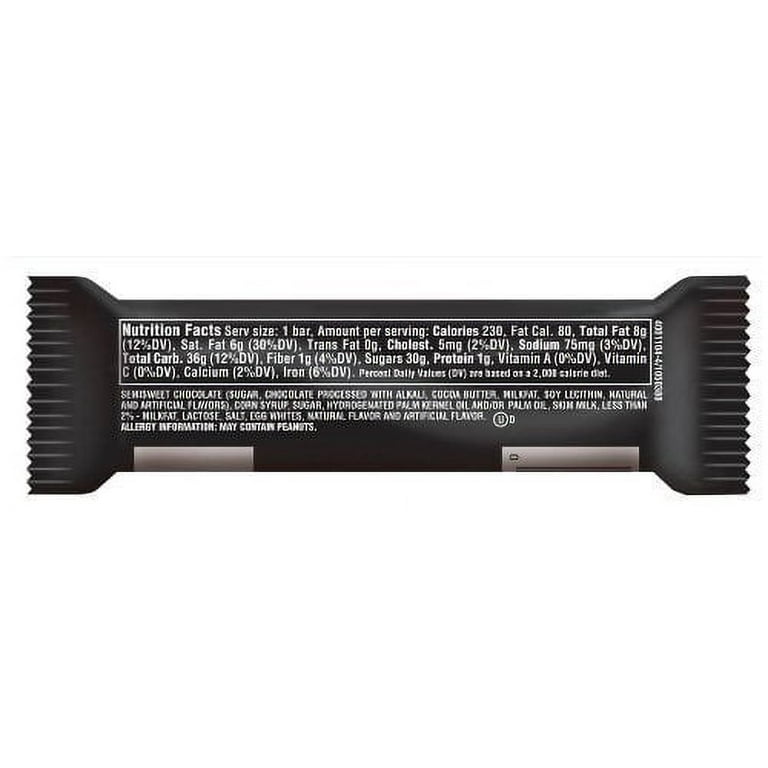 Milky Way Midnight Dark Chocolate Pack of 6 Candy Bar, 1.76 oz