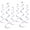 Opalescent, variant on Twirly Whirlys, 4-24" & 2-36", (12/Pkg)