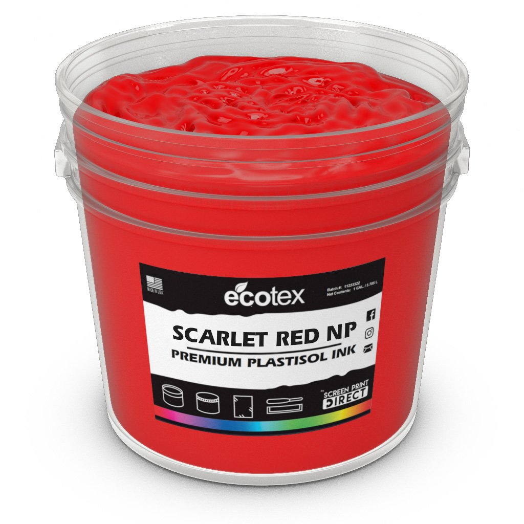 Ecotex® Plastisol Ink Scarlet Red