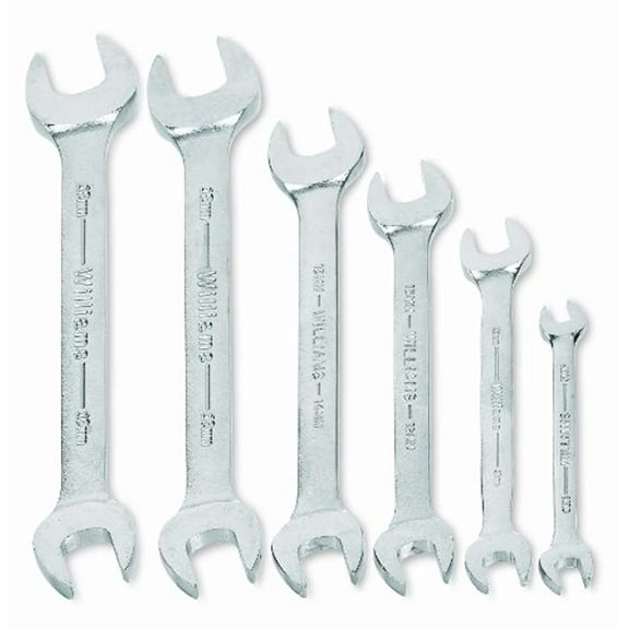 Williams MWS-26 6-Piece Double Head Open End Wrench Set