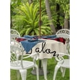 thumbnail image 2 of Outdoor Tablecloth with Umbrella Hole and Zipper, Black Red Buffalo Plaid Round Table Cloth 54 Inch Waterproof Tablecloth, Bones Cute Dogs Pets Picnic Table Cover for Patio Camping, 2 of 7