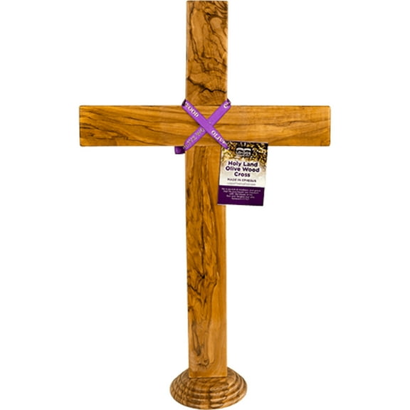20" Olive Wood Standing Cross