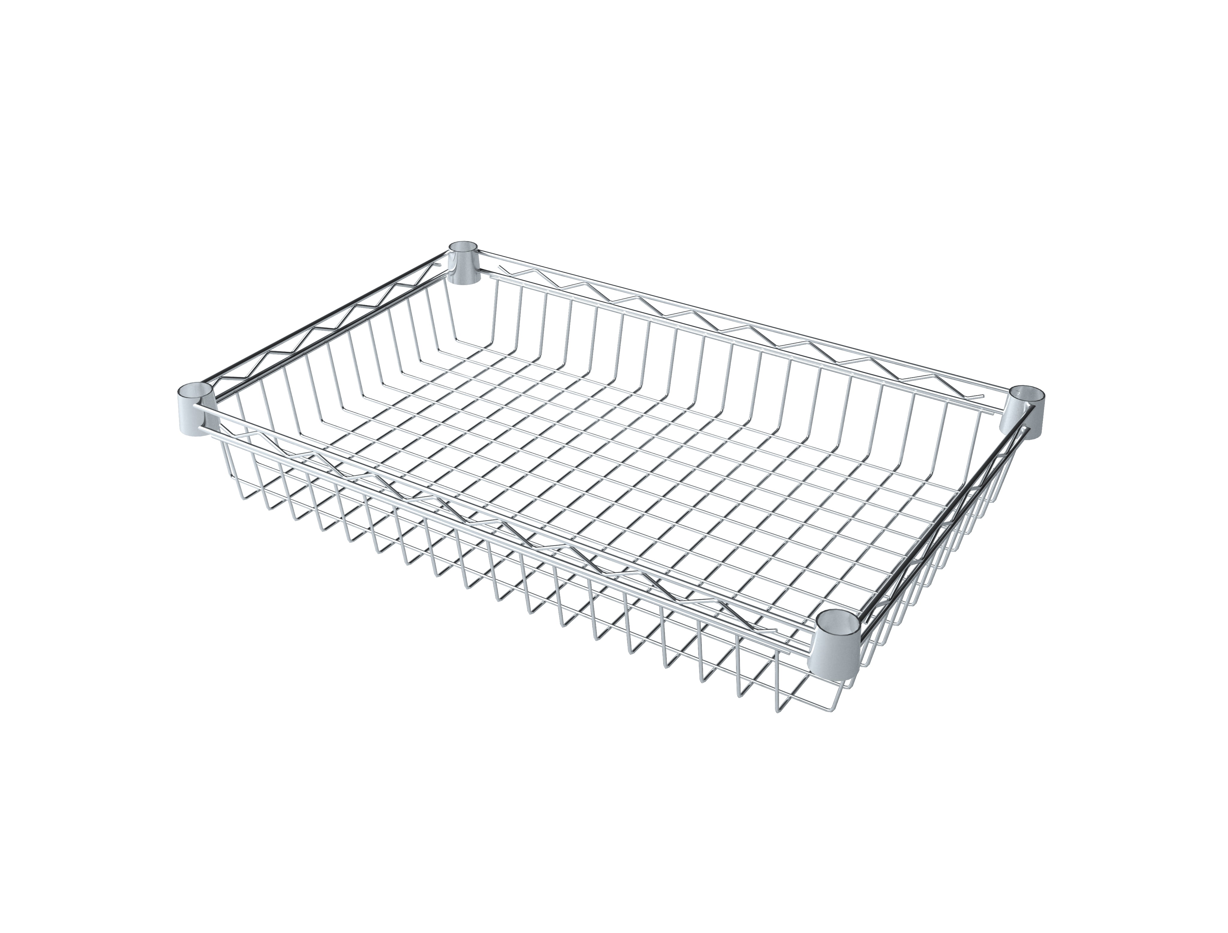 Hss Wire Shelving Extra Basket 16, 24 Deep Wall Mounted Wire Shelving