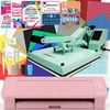 Silhouette Blush Pink Cameo 4 Heat Press T-Shirt Bundle w/ Mint 15" x 15" Heat Press