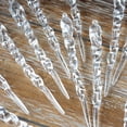 thumbnail image 2 of Lyqzj 12Pcs Christmas Clear Crystal Twisted Icicle for Winter Party Wedding Decoration, 2 of 9