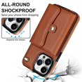 thumbnail image 3 of Case for iPhone 15 Pro Max/ 15 Ultra, Crossbody Case with Card Slots, Detachable Strap Wristlet Leather Protective Phone Cover, 3 of 5