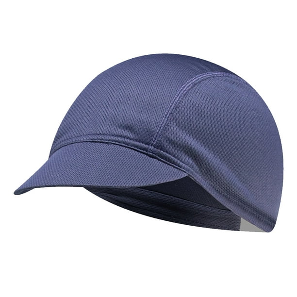 Qionma Mesh Outdoor Cycling Cap Elastic Running Sports Fishing Hat (Dark  Blue) 