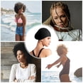 thumbnail image 4 of Trenzas y rastas Natación Moda Impermeable Silicona Natación grande para mujeres y hombres Ducha de cabello para cabello largo y grueso y rizado, 4 of 6