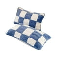thumbnail image 2 of karymi Check Print Pillowcase Pair of Winter Thickened Warm Pillowcase 2Pcs Soft Pillow Covers 29.1x18.9in Home Decor, 2 of 6