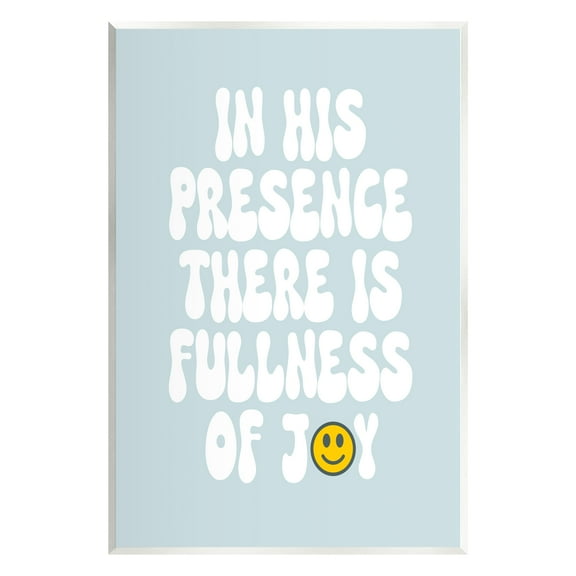 Stupell Industries Blue Religious Phrase Inspirational Painting Unframed Art Print Wall Art, 10 x 15