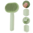 thumbnail image 3 of Unique Bargains 1 Pc Durable Oval Pet Grooming Brush for Dog for Cat 7.28"x3.9"x1.81" Green, 3 of 6