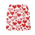 thumbnail image 6 of CPNG Girl's Athletic Skorts Sporty Skirts with Shorts High Waisted Stretchy Skort Casual Heart Print Sporty Skorts, 6 of 6