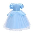 thumbnail image 3 of Girls Cinderella Dress Halloween Christmas Princess Costume, Size 3-4T, 3 of 9
