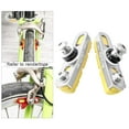 thumbnail image 3 of Pastillas de freno de repuesto para bicicleta de montaña y carretera, de aleación de aluminio Oro plateado, 3 of 9