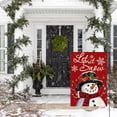 thumbnail image 3 of SM-XLHN Let It Snow Snowman Snowflake Christmas Garden Flag 12x18 Inch Double Sided, Blue Winter Farmhouse Yard Outdoor Decorative Flag, 3 of 6