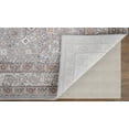 thumbnail image 7 of Feizy Francisco Transitional Medallion, Gray/Orange/Ivory, 1'6" x 1'6" Swatch Fade Stain Resistant Eco Friendly Southwestern Bordered Design Carpet for Living Dining Bed Room, 7 of 7