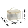 thumbnail image 4 of WNFJR Large Clear Makeup Bag Big Cosmetic Bags Waterproof Toiletry Orangizer with Handle Transparent Toiletries Case Travel Pouch for Women Daily Purse, 4 of 6