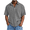 Grey, variant on QIUOMBBP Big and Tall Polos Shirts for Men Summer Loose Fit Lightweight Business Casual Tshirt Button Lapel Collared Solid Short Sleeve Tee Navy XXXXXL