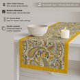 thumbnail image 4 of Vargottam 100% Cotton Table Runner - Double Layered with Side Borders - Table Linen - Paisley Print for Dining, Console & Coffee Tables, 4 of 6