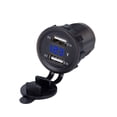 thumbnail image 2 of 4.2A Dual USB Charger Socket Power Outlet Digital Voltmeter car charger Voltmeter LED Indicator Light Car Phone Charger, 2 of 9
