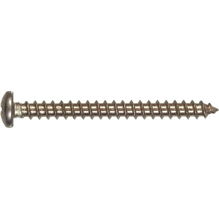 

8068 Stainless Steel Pan Head Phillips Sheet Metal Screw 8X1/2 5-Pack