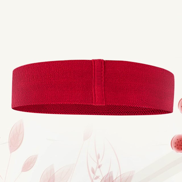 unbranded Banda De Resistencia De Cadera Para Activación Muscular Y Sentadillas Con Material Confortable Roja