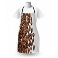 thumbnail image 3 of Coffee Apron, Overview Layout of Scattered Dark Beverage with Caffeine, Unisex Kitchen Bib with Adjustable Neck for Cooking Gardening, Adult Size, Pale Chocolate Brown, by Ambesonne, 3 of 4