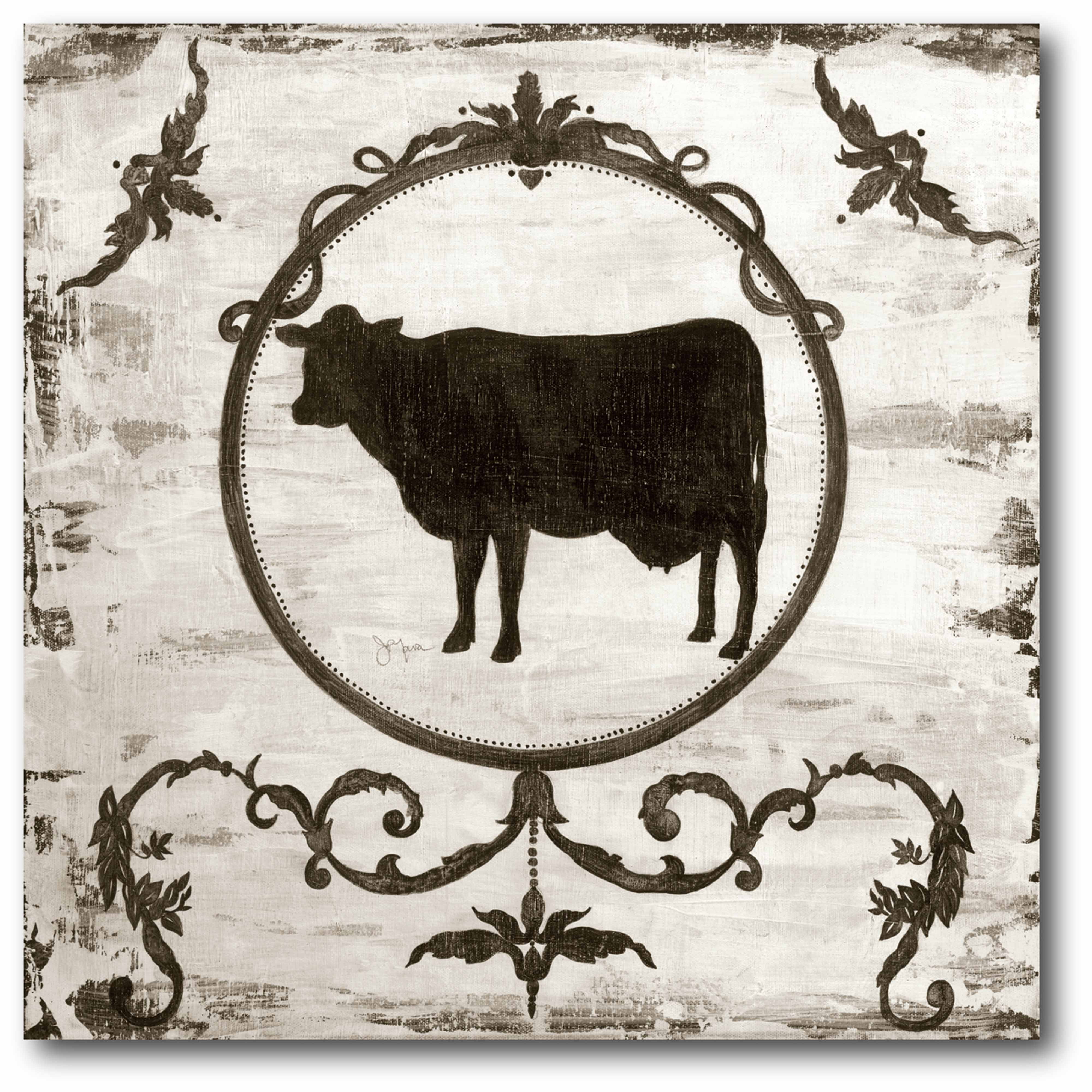 Berkshire Cow Gallery-Wrapped Canvas Wall Art, 16x16 - Walmart.com