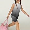 thumbnail image 6 of Summer Clothes for Child Girls Size 7 Cute Preppy Two Piece Outfits Tracksuit Casual Sleeveless T Shirts Top and Shorts Clothing Sets Black 2-3 Years, 6 of 7