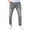 Gray, variant on Men's Blue Slim Fit Jeans Stretch Destroyed Ripped Skinny Jeans Side Striped Denim Pants,Blue M